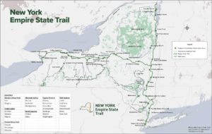 Empire State Trail Map. (Map courtesy NYS Office of Parks, Recreation and Historic Preservation)